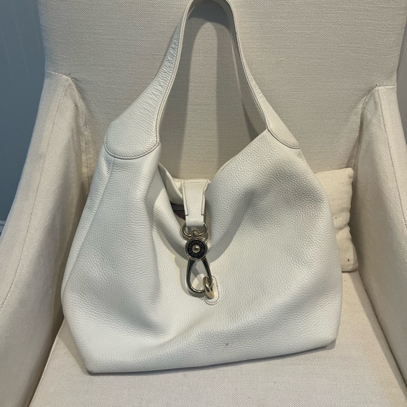 Dooney & Bourke Cream Hobo Bag - Picture 3 of 5